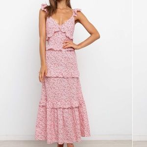 Petal and Pup pink ruffle dress